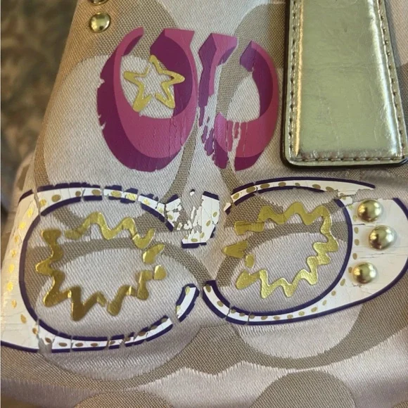 Coach Poppy Signature Tote and Wallet Set - Picture 9 of 9